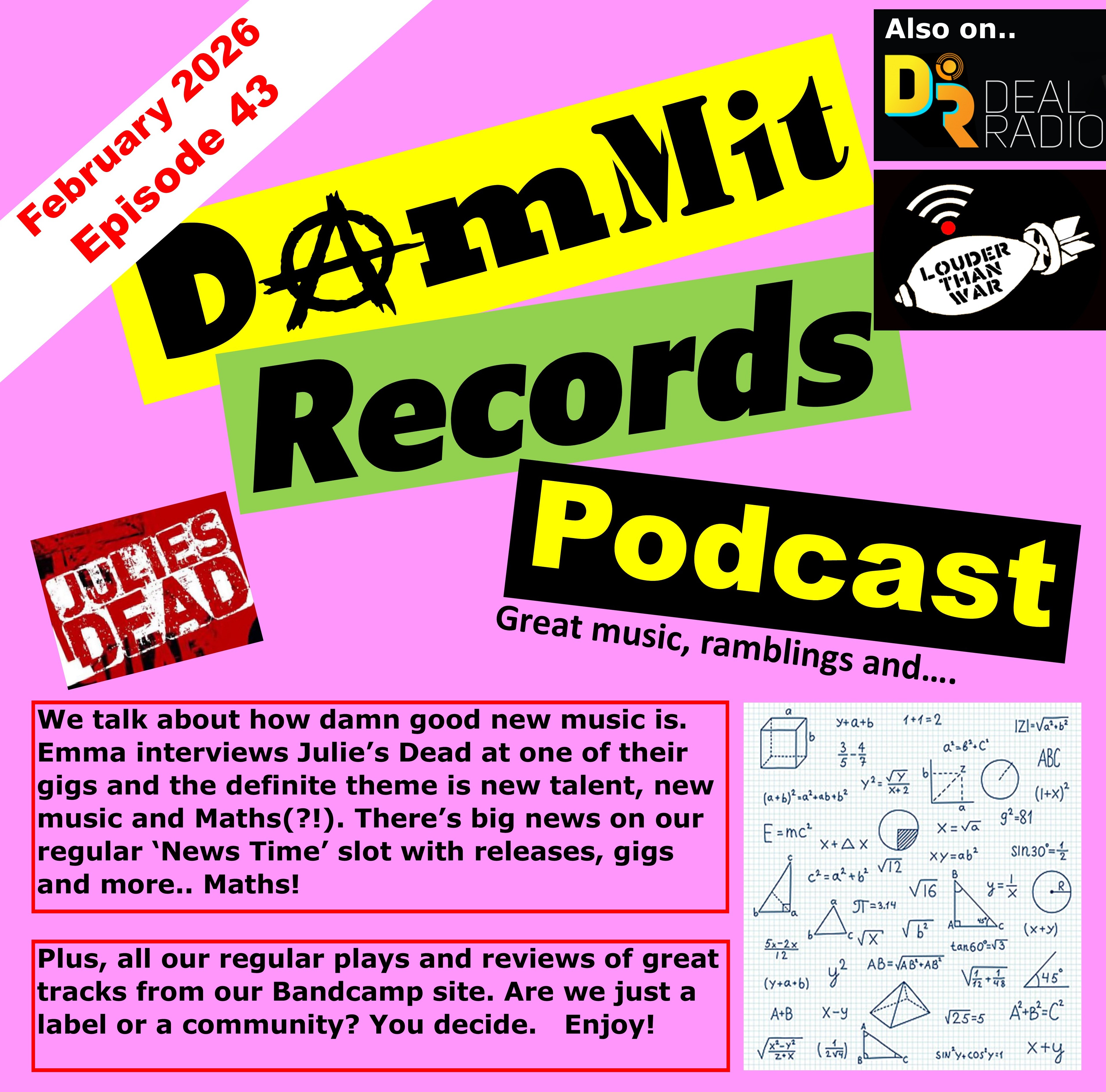 Dammit Records Monthly Podcast